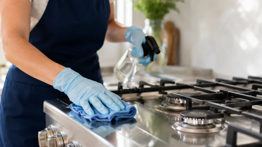 A cleaned kitchen